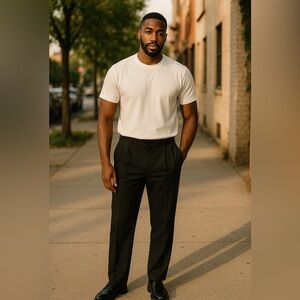 💚#2184 EUC Dockers Flat Front Relaxed Fit Gray Slacks